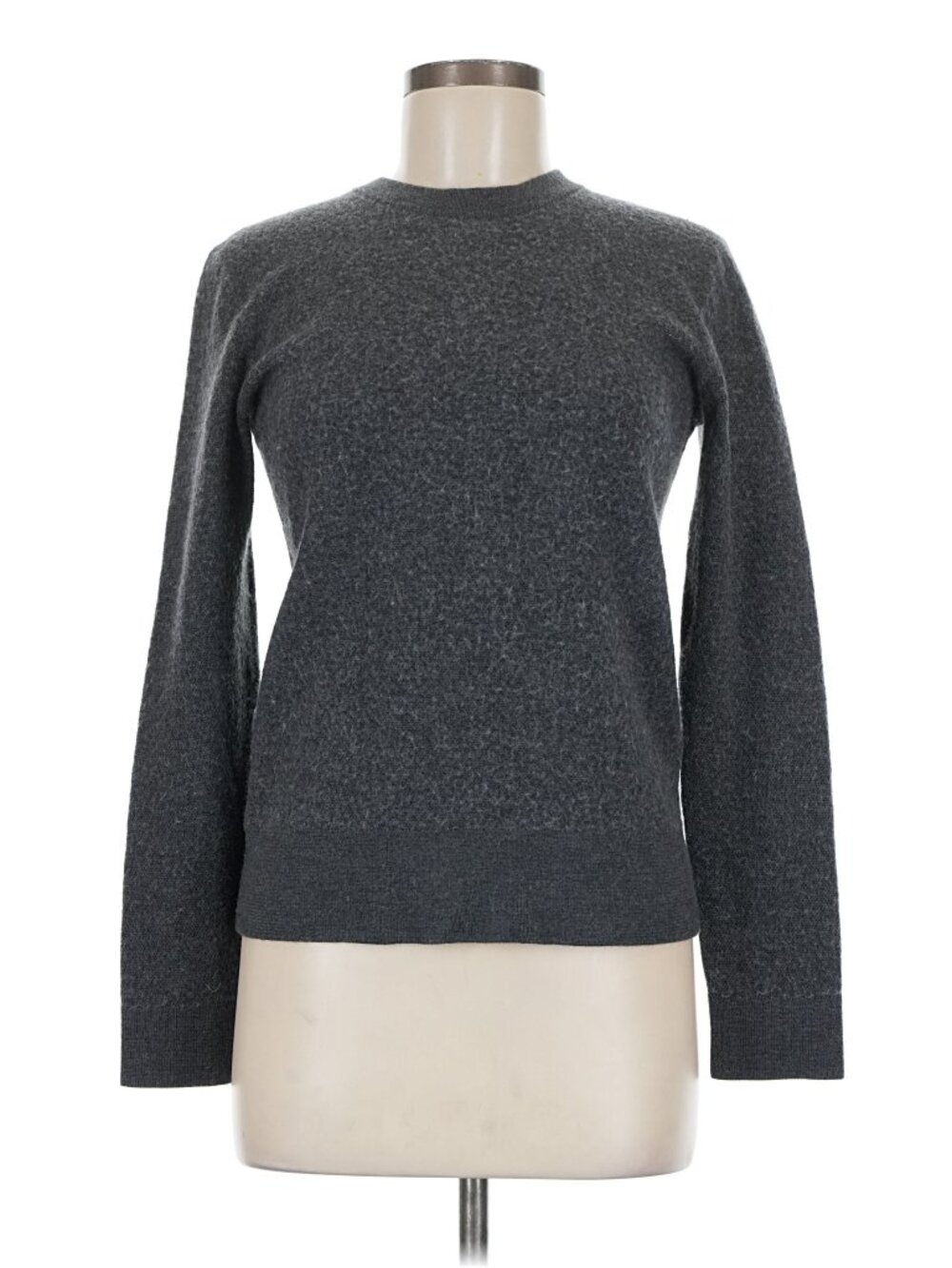 Sandro Paris Charcoal Gray Wool Blend Crewneck Sweater Size M - Picture 3 of 9